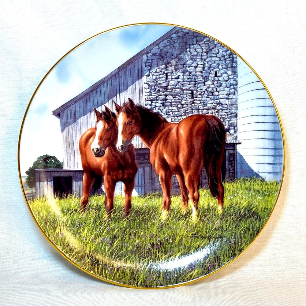 The Danbury Mint ‘The Yearlings’ by Donald W. Patterson Collectors Plate